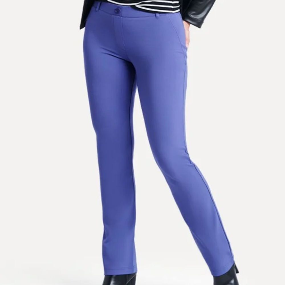 Bettabrand StraightLeg Two-Pocket Dress Yoga Pant Lavender M NWT IN PACKAGING‎
